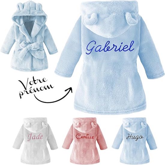 Peignoir bébé personnalisé KDO MAGIC