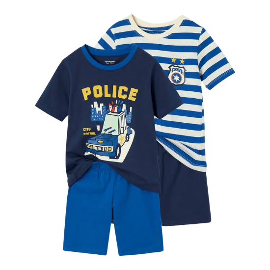Pyjashorts Police Garçon vertbaudet