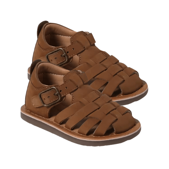 Sandales en cuir bébé garçon vertbaudet