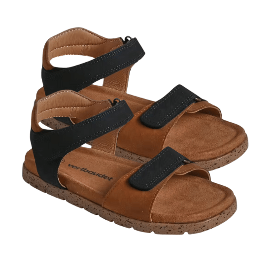Sandales scratchées cuir enfant vertbaudet