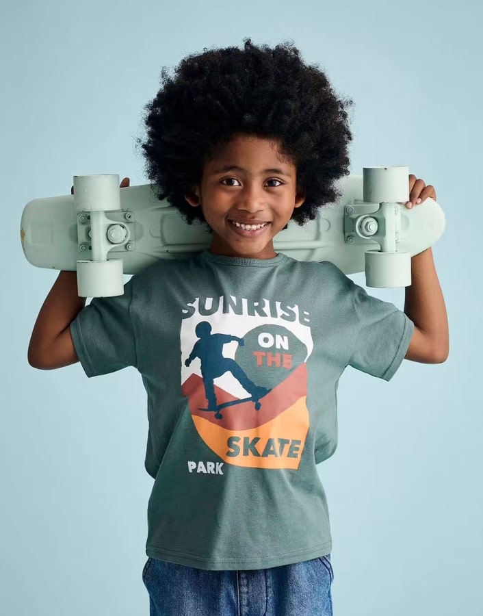 T-shirt garçon manches courtes vertbaudet
