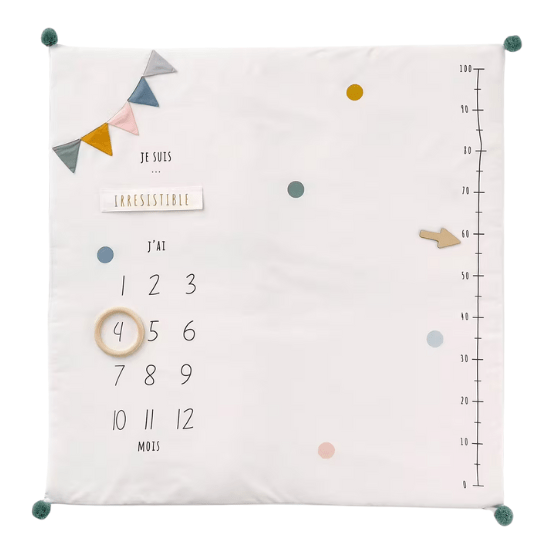 Tapis photo bébé personnalisable vertbaudet