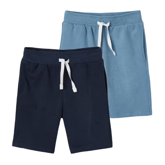 Bermudas Basics garçon en molleton vertbaudet