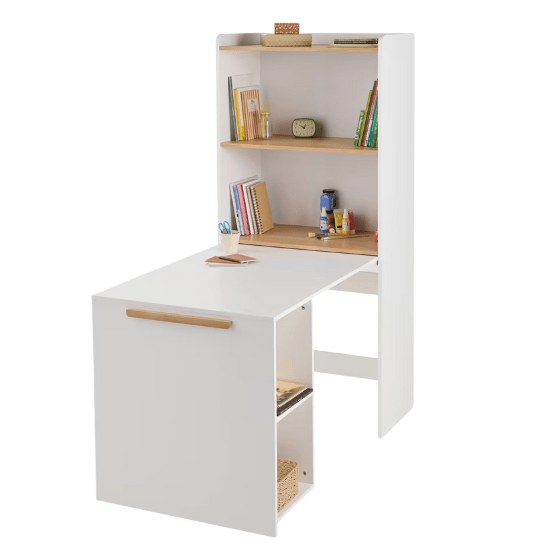 Bibliothèque enfant avec bureau intégré vertbaudet