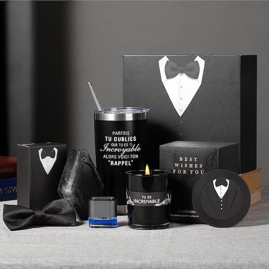 Coffret cadeau pour homme de luxe CREASHINE à offrir comme cadeau pour la fête des pères