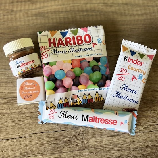 Box personnalisée merci Maîtresse - Créatrice Etsy : Camsevent60