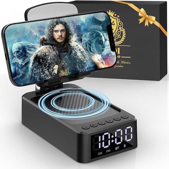 Enceinte bluetooth support téléphone ZOOI à offrir comme cadeau pour la fête des pères