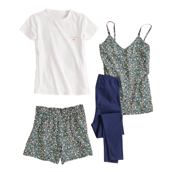 Ensemble 4 pièces homewear grossesse et allaitement vertbaudet