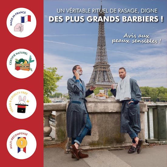 Kit de Rasage Rituel de Monsieur BARBIER à offrir comme cadeau pour la fête des pères