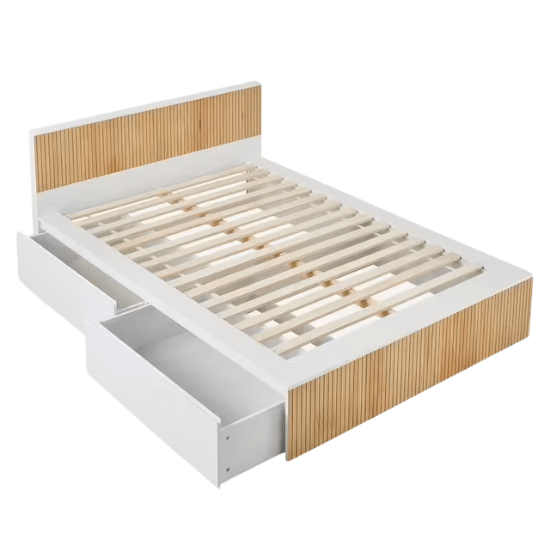 Lit double enfant avec rangements vertbaudet