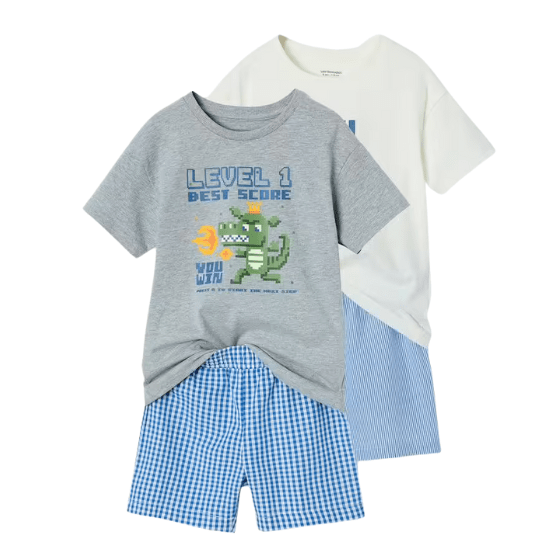 2 pyjashorts garçon Gamer