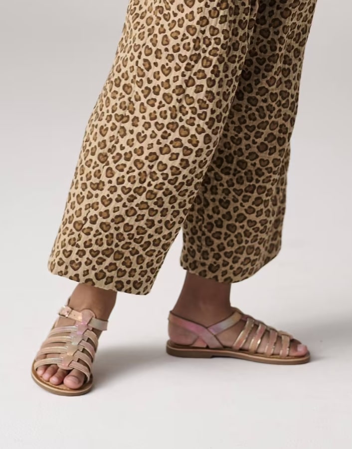 Sandales multi-brides cuir collection maternelle vertbaudet