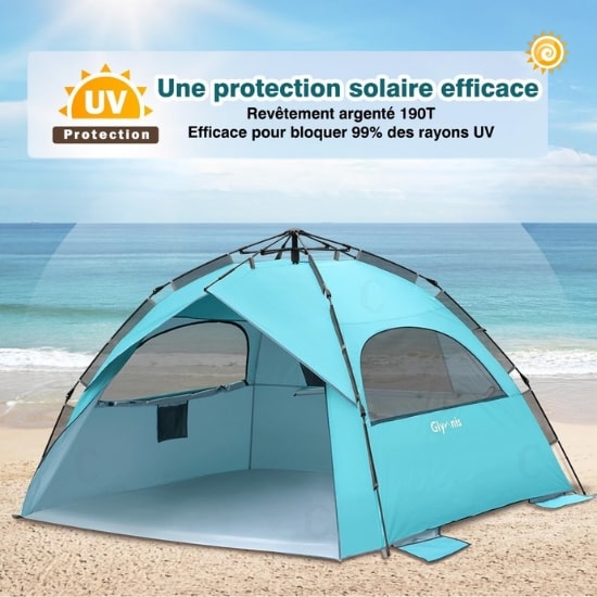 Tente de plage Pop Up Glymnis