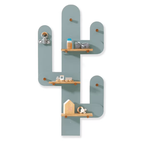 Étagère enfant cactus pour chambre enfant maternelle