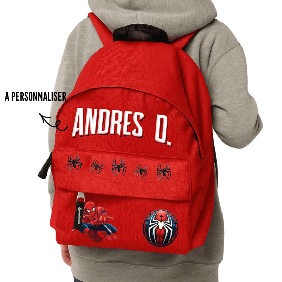 Sac à dos maternelle Spiderman - Créatrice ETSY : PintableTemplates
