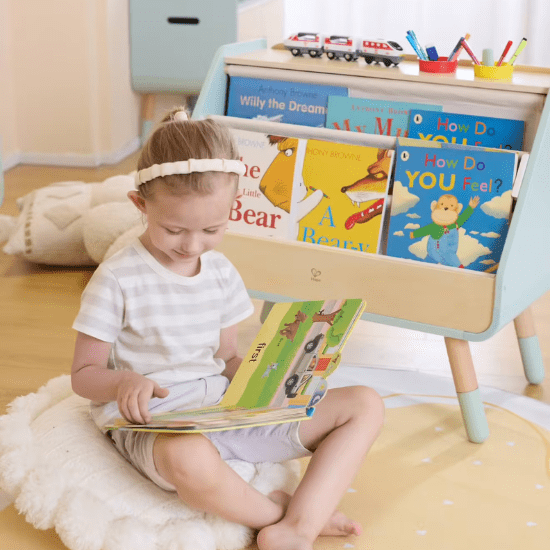 Bibliothèque rangement livres enfant Hape