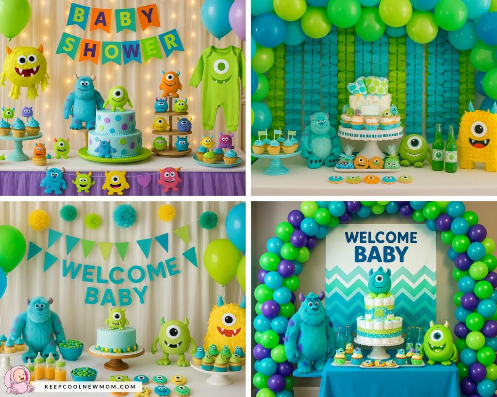 Baby shower Halloween thème Monstres & CIE