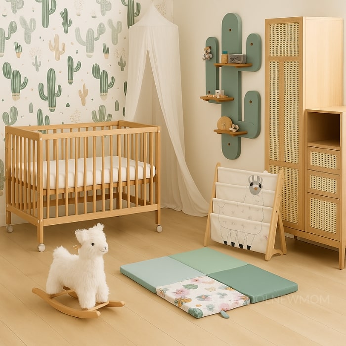 Chambre bébé exotique