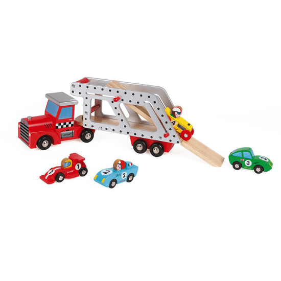 Jouet camion porte-voitures Janod