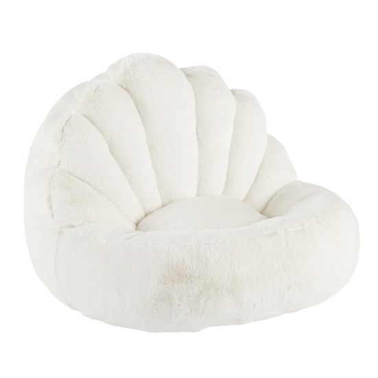 Pouf enfant coquillage pour chambre bébé marin