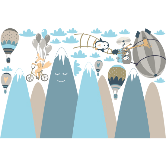 Stickers pour chambre bébé montagne