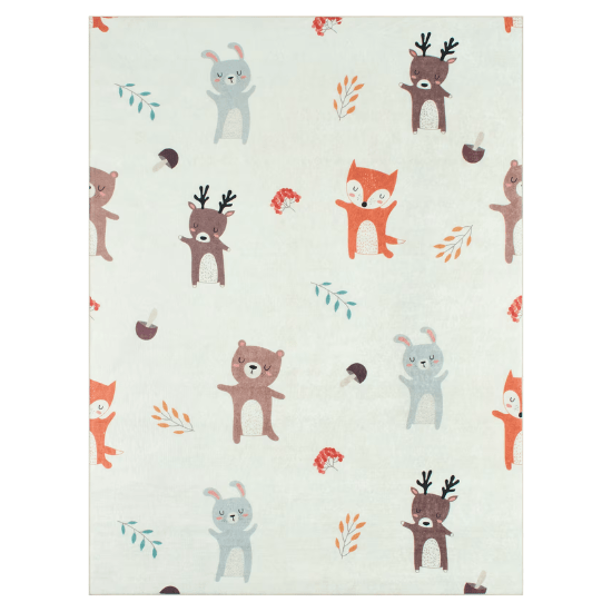 Tapis enfant animaux forêt pour chambre bébé Maisons du Monde