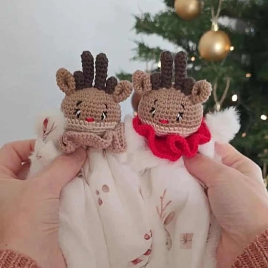 Doudou rennes - Créatrice Etsy : lesdrolesdedoudous37