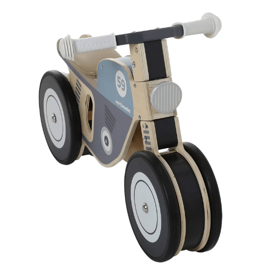 Jouet en bois vertbaudet porteur moto